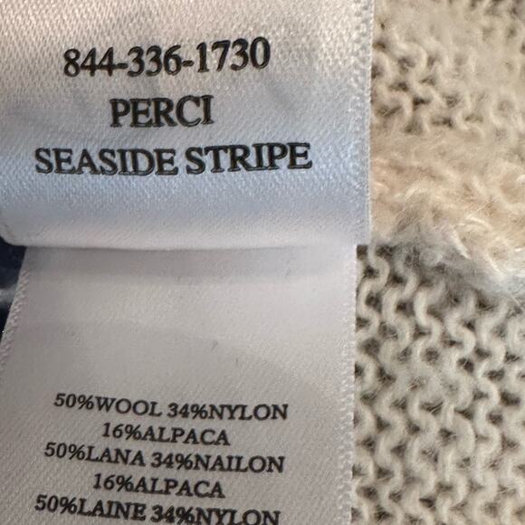 Rails Perci Sweater Seaside Stripe Alpaca Wool Blend Cream Size XS - Picture 6 of 11